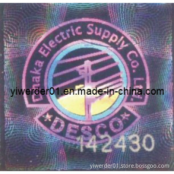 Wash Aluminum Laser Hologram Sticker (H-081)